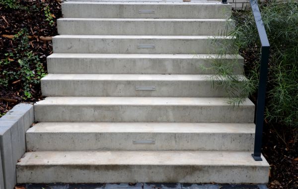 Poured Step Installation in Fishers