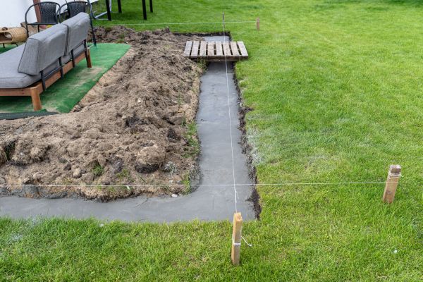 Cement Footer Installation in Fishers